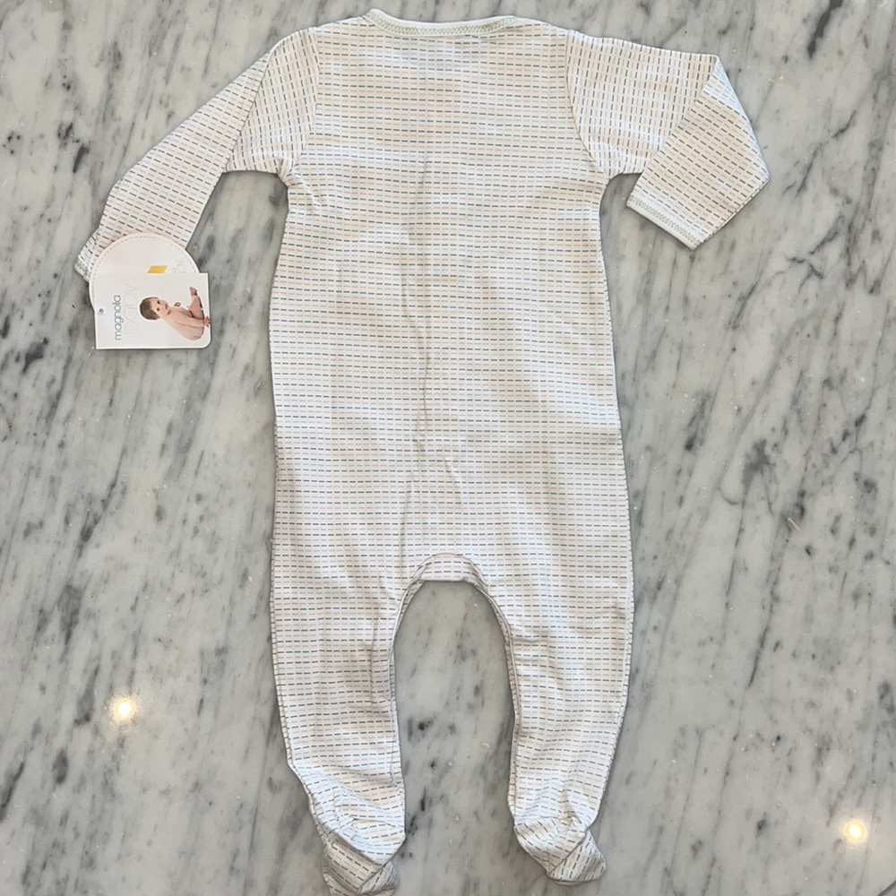 New Magnolia Baby Gone Fishing Embroidered Footie - Picture 4 of 4